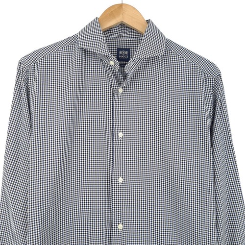 Camicia Uomo Boggi Milano Bc1 Taglia 15.3/4 40 Formale Affari A Quadri - Foto 2 di 7