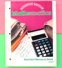 MATH TEACHER RESOURCE BK  LEVEL 6  302 PGS-NEVER USED  ANSWERS  REPRODUCIBLE  1985