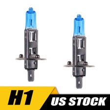 2pcs H1 Halogen 55w 12v Lowhigh Beam Headlights Fog Bulbs White Glass Car
