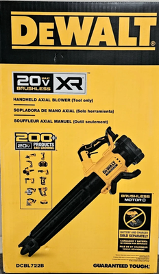#ad DeWalt DCBL722B 20V 125MPH 450CFM Cordless Battery Powered Handheld Leaf Blower $148.95