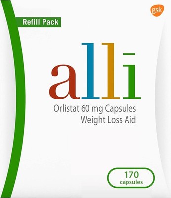   alli Orlistat 60 mg. Weight Loss Aid, 170 Capsules Expires 4/2027   