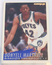 Donyell Marshall Card - Fleer 94/95 - NBA Trading Card #138 Minnesota Timberwolves
