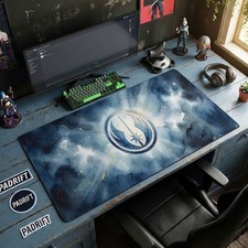 Star Wars Jedi Order Mouse Pad Large Gaming Desk Mat Watercolor Gold Art