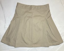 Cat Jack Girls Uniform Khaki Pleated Skirt Sz 10
