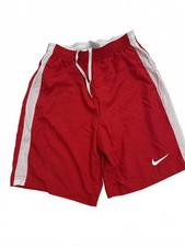 Nike Dri-FIT Running Shorts Red White Stripes - Kids Large