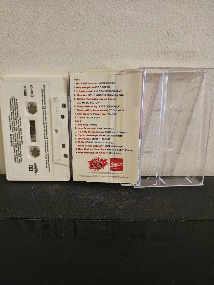 TAKE 40 AUSTRALIA #1 Various Artists 1991 CASSETTE TAPE POP ROCK ALICE COOPER - Image 2 of 4