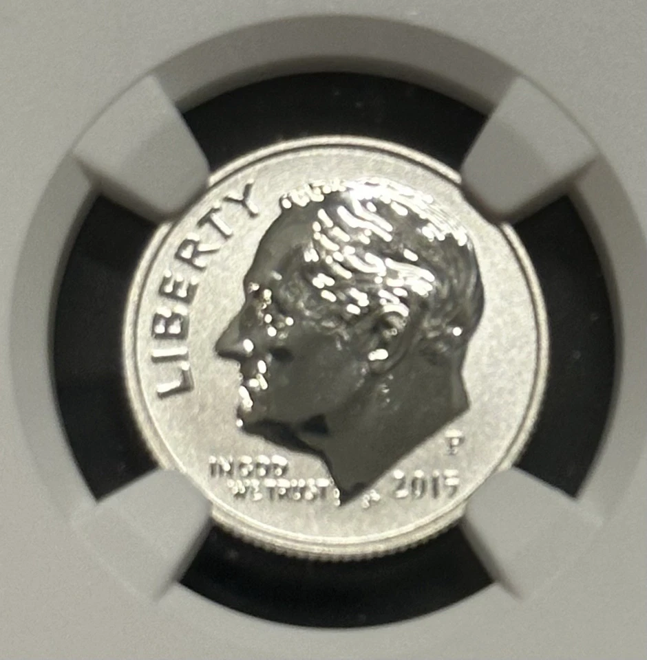 2015 Roosevelt Reverse Proof Silver Dime NGC PF70 March of Dimes Label - Unique - Image 3 of 4