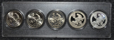 2012 P D S S S Complete 5-Coin El Yunque National Park Quarter Set