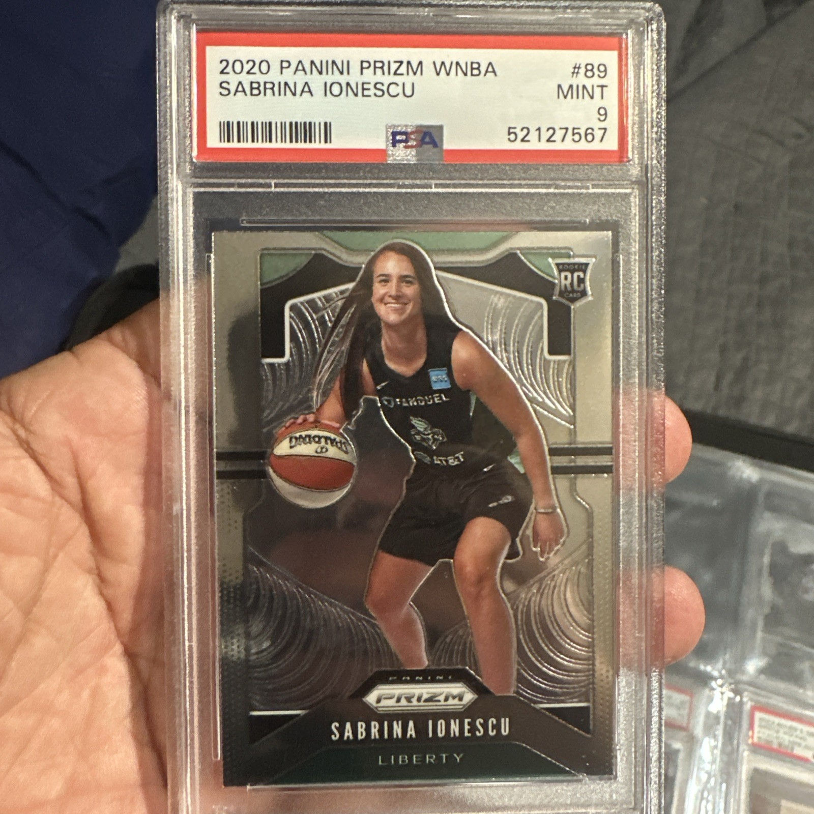 2020 Panini Prizm WNBA Sabrina Ionescu RC Rookie #89 PSA 9 | Team USA | Liberty