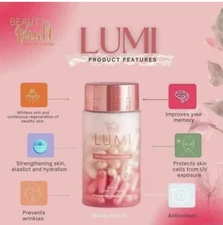 Beauty Vault LUMI 24H Glutathione Capsules, 60 Capsules (US Seller)