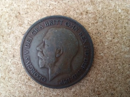 1915 George V Penny — photo from the most recent tracked eBay sale