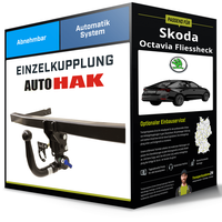 Abnehmbare AnhäNgerkupplung für Skoda Octavia Fliessheck 12- III 5E3 Auto Hak