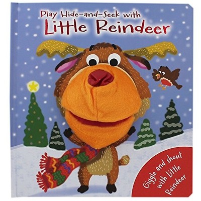 Hand Puppet Reindeer. Story book for interactive reading at Chri