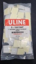 1" Natural Cable Tie Mounts 100/PK bag ULINE Part #S-12411NAT