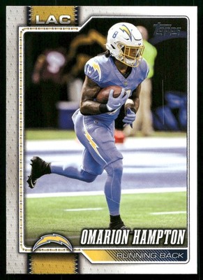 Omarion Hampton - 2026 Topps Flagship Football - Los Angeles Chargers #107