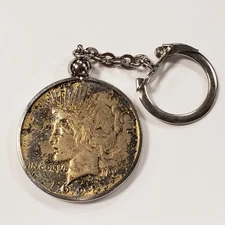 1923  $1 Silver Peace Dollar - Key Chain - SKU-Q1240