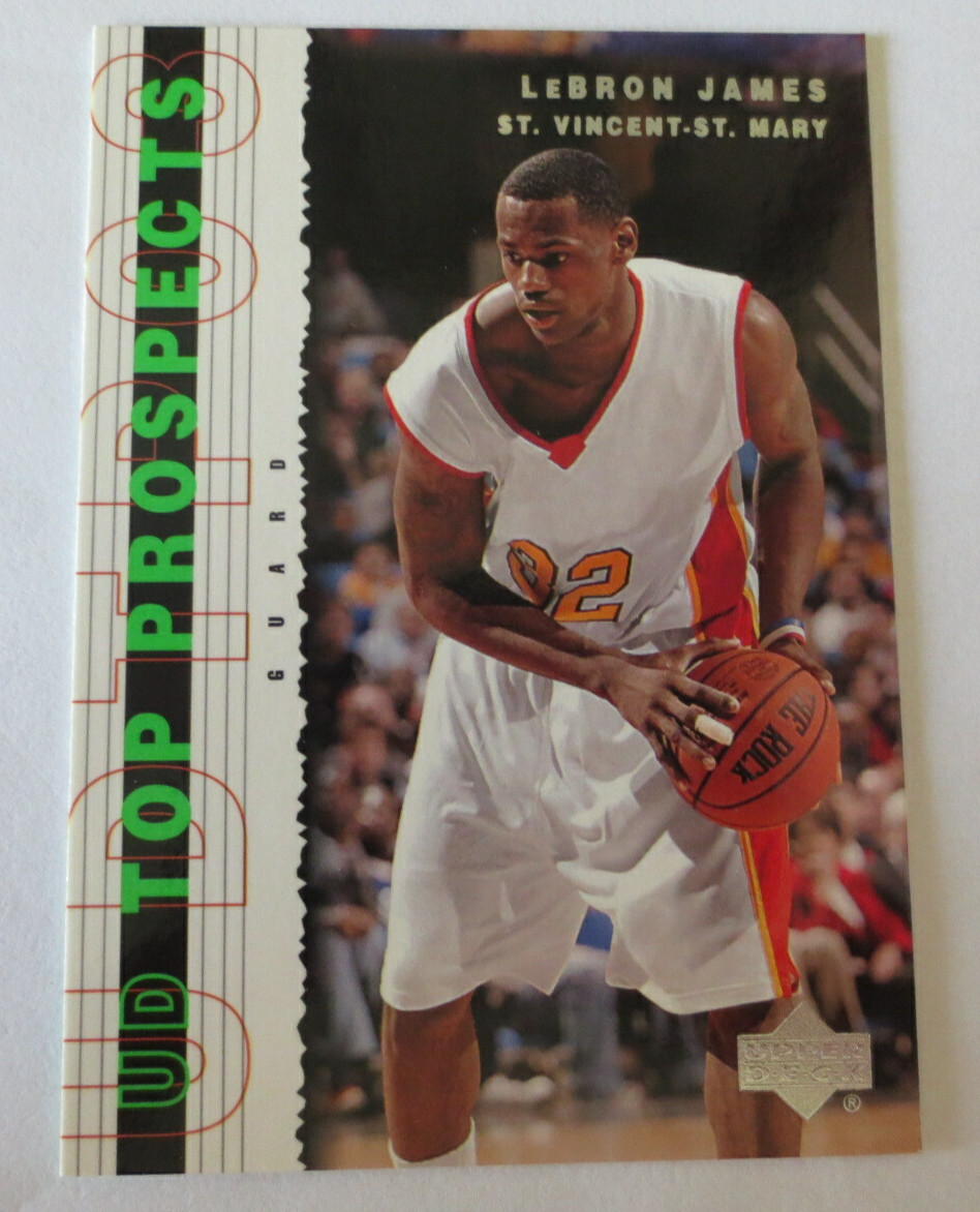 2003-04 Upper Deck Top Prospects Rookie LeBron James #60 RC