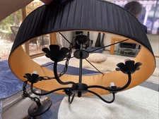 Livex Harrington Black Collection Lighting 41865-04 5 Light Pendant Chandelier