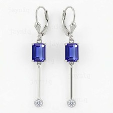 Blue Tanzanite 925 Sterling Silver Gemstone Earring For Women Love Gift For Her