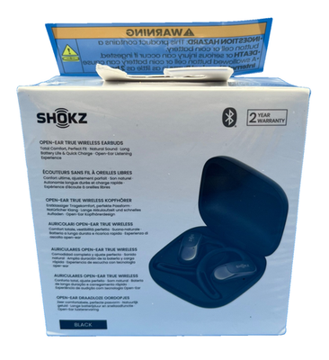 Shokz OpenFit Open-Ear Bluetooth True Wireless Earbuds - Black