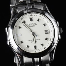 CREDOR Pacifique Quartz Watch GCAX997 8J82-6A00 White Dial 37mm