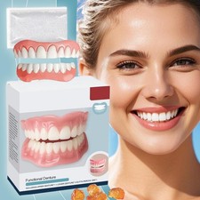Full Denture Set for Men and Women Upper and Lower Denture False Teeth DE