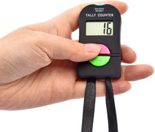 Electronic Tally Counter/Handheld Number Clicker with Lanyard, 4-Digital,Disc