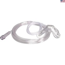 Reusable Latex-Free Bi-Flow Oxygen Masks for Adults - 5 Pack with Long Tubing