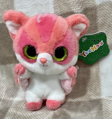 Aurora Yoohoo & Friends Shooga Pink White Sugar Glider Soft Plush Toy 5.5''