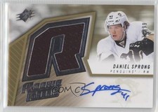 2015-16 SPx 2005-06 Retro Rookie Fabrics Jersey 257/399 Daniel Sprong Auto 7b5