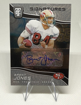 2021 Panini Chronicles Brent Jones 49ers Totally Certified Auto TCS-BJO