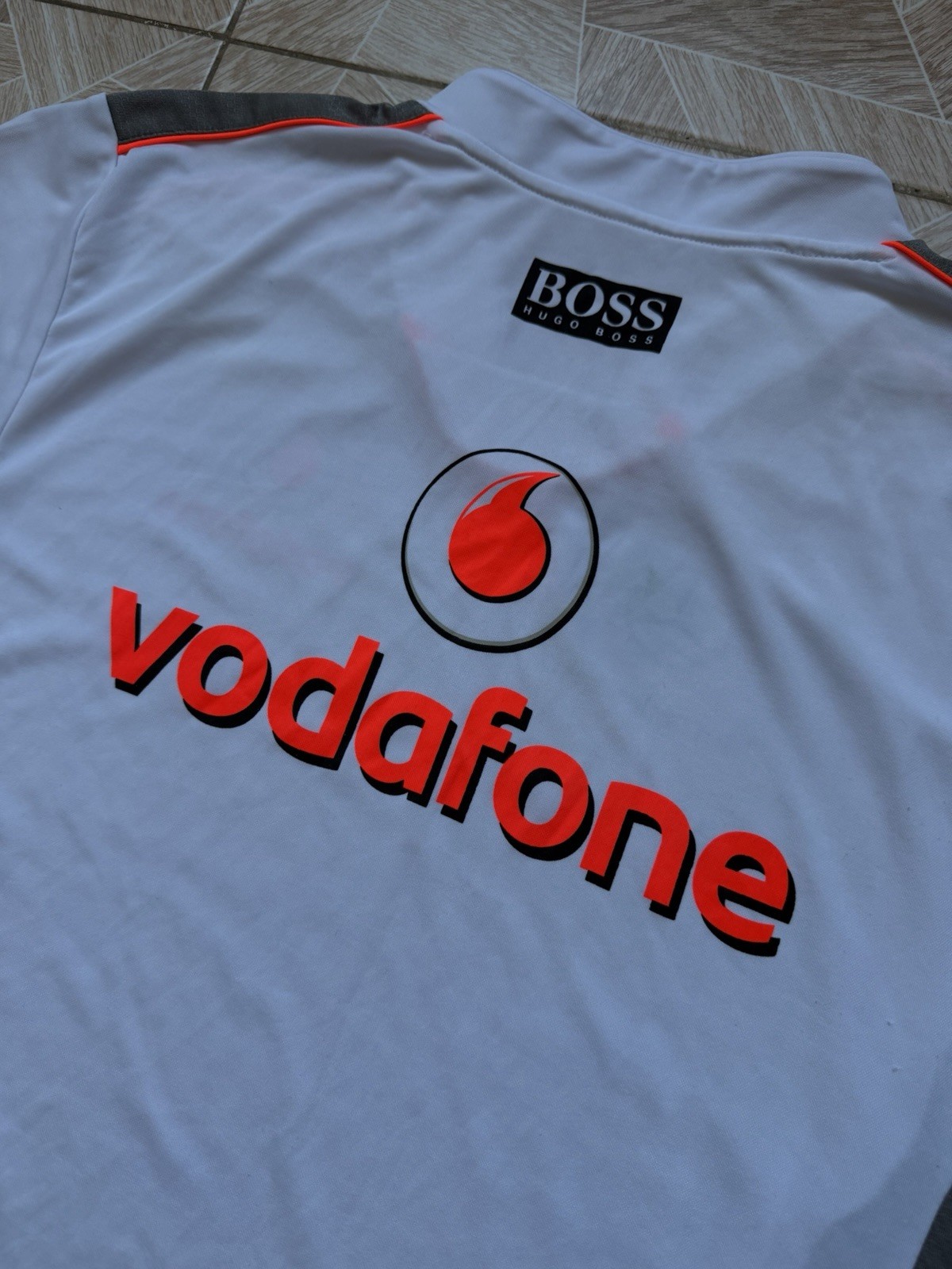 Rare Hugo Boss McLaren Mercedes Vodafone F1 Team Polo Motorsport Racing Size L thumbnail 3