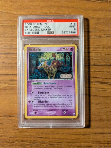 Girafarig graded PSA 9 for sale on eBay