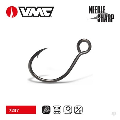 VMC Light Inline Einzelhaken - Barsch Barsch Hecht Lachs Meerforelle Köder Angeln