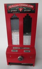 Vintage Jolly Good Industries 1 Cent Chewing Gum Vending Machine Works Great