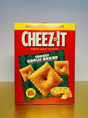   New Limited EDITION Cheez It CHEESY GARLIC BREAD Crackers Baked 12.4oz