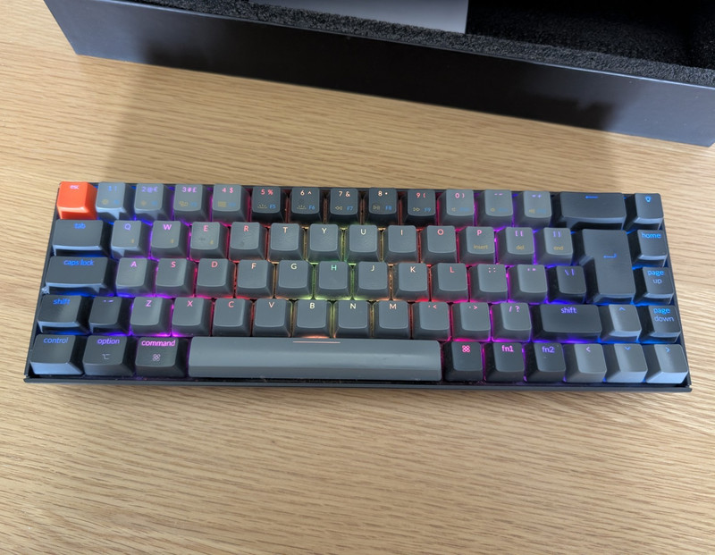 Keychron K6 Mechanical Keyboard RGB Illuminated QWERTY English Black/Grey