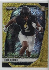 2025 Panini Prizm Draft Picks Gold Shimmer Prizm 9/15 Kobe Hudson #136 3hd