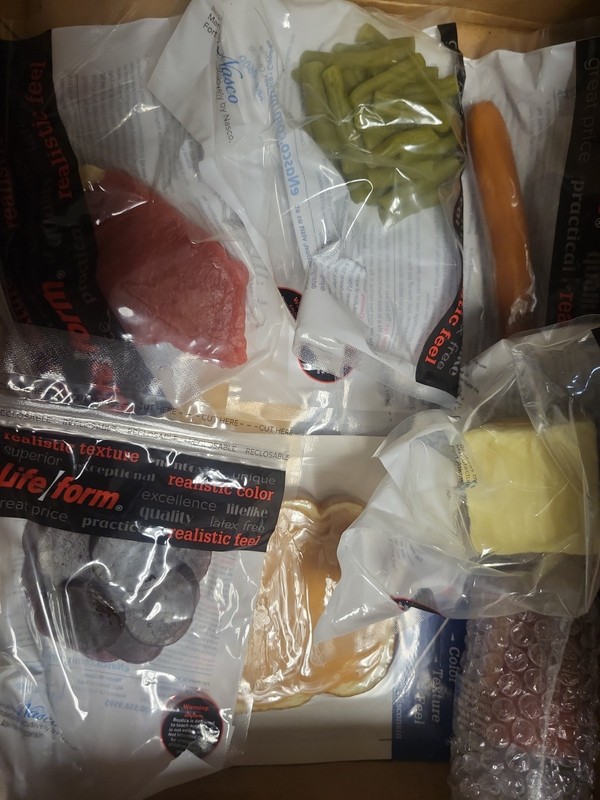 Realistic Replica Faux Display Food Mixed Box Assortment- Bulk - Lot -New In Box