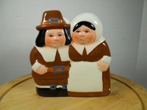 Publix Limited Edition Pilgrim Keramik Serviettenhalter Feiertag Thanksgiving - Bild 9 von 12