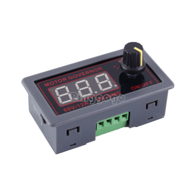 DC 9-60V PWM Motor Speed Governor Controller Switch BMG Digital Display 12A 500W