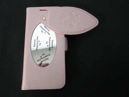 Galaxy S8 Plus Handy/ID Hülle mit Spiegel, Roségold, Vollschutz Neu im Paket - Bild 2 von 5