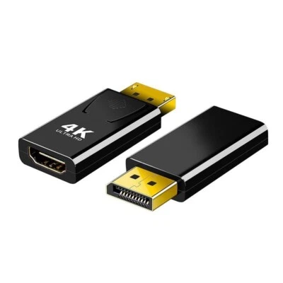 PION Adaptador Displayport 4K a HDMI 2 piezas unidireccional DP a HDMI 4K@30Hz