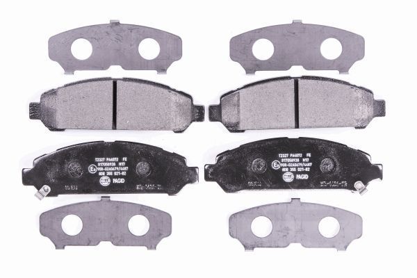 Hella 8DB 355 021-821 Bremsbelagsatz, Scheibenbremse-image