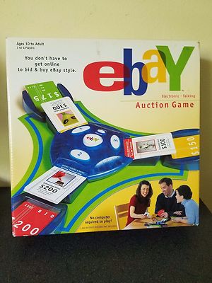 New in Box, Opened, eBay Electronic Talking Auction Game, Hasbro Parker Brothers