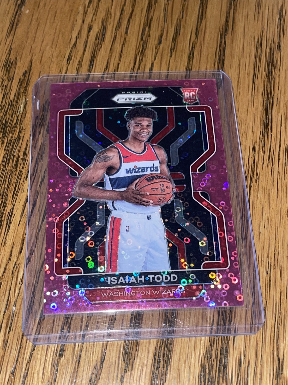 2021-22 Panini Prizm Fast Break Pink Prizm 22/50 Isaiah Todd #299 Rookie RC