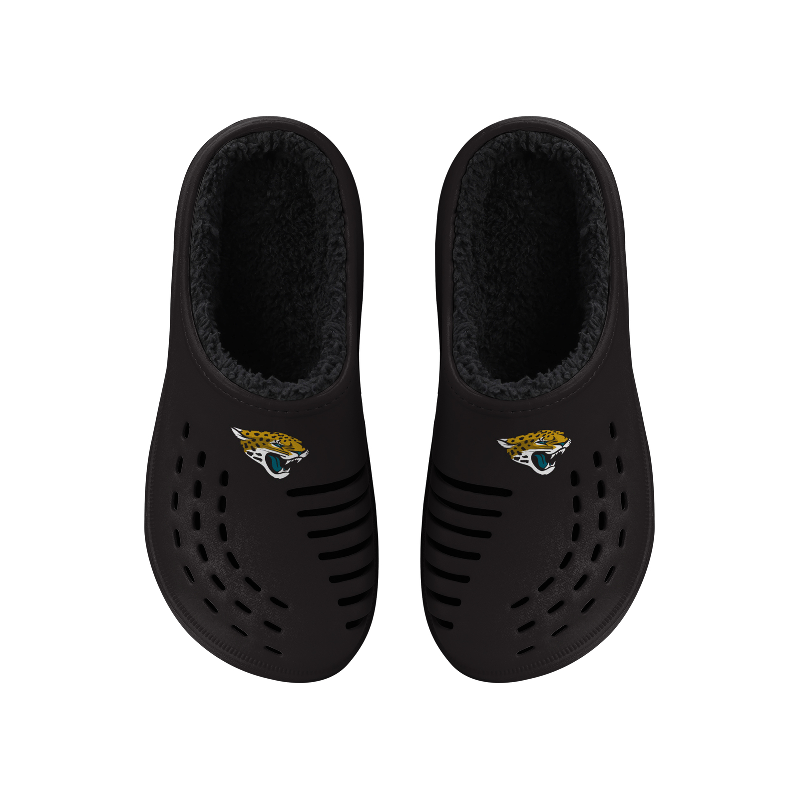 Мужские сабо с большим логотипом FOCO NFL Jacksonville Jaguars на подкладке из шерпа