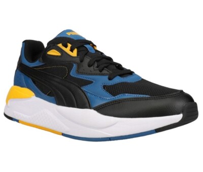 New Puma XRay Speed Mens Lake Blue, Black, Tangerine Sneakers  Shoes   Size 12