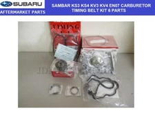 SUBARU SAMBAR KS3 KS4 KV3 KV4 EN07 CARBURETOR TIMING BELT SET 6 PARTS WATER PUMP