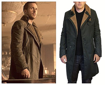 Blade Runner 2049 Faux Fur Mens Cotton Long Trench Coat